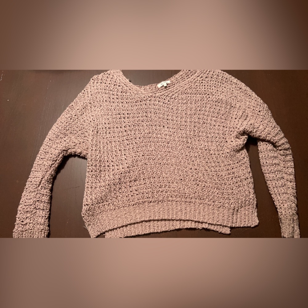 Rusted pink knit sweater M/L